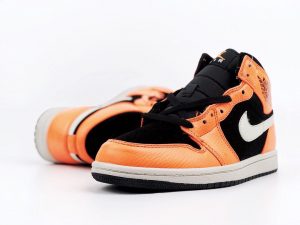 Air Jordan 1 Retro Mid GS Orange Black - Image 5