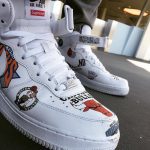 Supreme x NBA x Air Force 1 Mid 07 White - Image 3