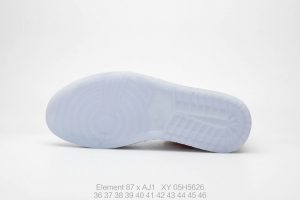 Nike React Element 87 x Air Jordan 1 Sail Red - Image 4