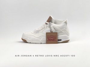 Levi's x Air Jordan 4 Retro White Denim - Image 2