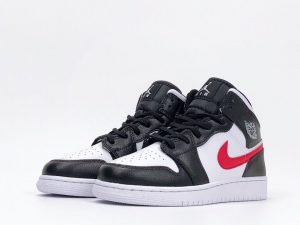Air Jordan 1 Retro Mid GS Multi-Color Swoosh - Image 2