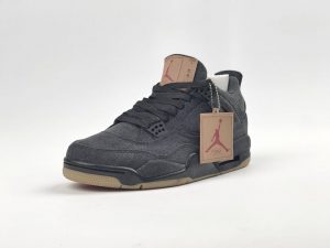 Levi's x Air Jordan 4 Retro Black Denim - Image 6