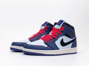 Air Jordan 1 Retro Mid SE Deep Royal Blue - Image 5