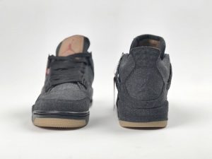 Levi's x Air Jordan 4 Retro Black Denim - Image 7