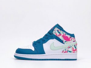 Air Jordan 1 Mid GS Paint Stroke - Image 2