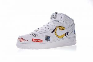 Supreme x NBA x Air Force 1 Mid 07 White - Image 9