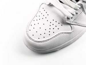 Air Jordan 1 Mid White Black Gym Red - Image 9