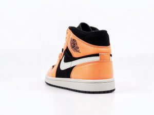 Air Jordan 1 Retro Mid GS Orange Black - Image 3