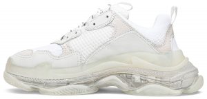 Balenciaga Triple S White Clear Sole - Image 2
