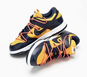 Nike DUNK LOW OW University Gold - Image 4