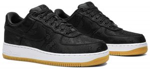 Fragment Design x CLOT x Air Force 1 Black Silk - Image 2
