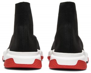 Balenciaga Speed Trainer Mid Black Red - Image 4