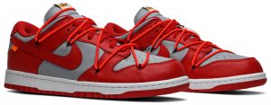 Nike DUNK LOW OW University Red - Image 2
