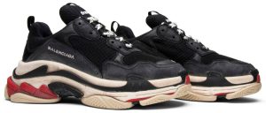 Balenciaga Triple S Black Red - Image 3