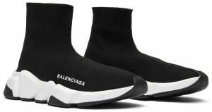 Balenciaga Speed Trainer Mid Black White - Image 2