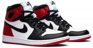 Air JORDAN 1 Retro High SATIN BLACK TOE - Image 3