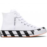 Off White Converse Chuck 70 Stripe White