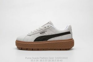 Puma Suede Platfotm Gold