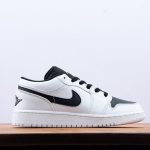 Air Jordan 1 Retro Low GS White Black