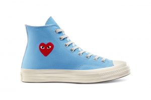 Converse Chuck Taylor All-Star 70s Hi Comme des Garcons Play Bright Blue Best Quality