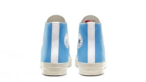 Converse Chuck Taylor All-Star 70s Hi Comme des Garcons Play Bright Blue Best Quality - Image 3