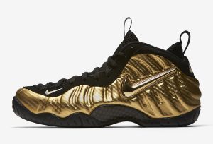 Air Nike Foamposite Pro Metallic Gold