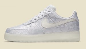 CLOT Air Force 1 White Silk
