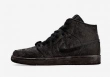CLOT Air Jordan 1 Mid Fearless Black (DSM exclusive)