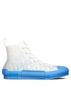 DIOR B23 High-Top Gradient Blue Oblique Canvas