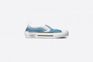 DIOR B23 Slip-On Blue Canvas with DIOR AND SHAWN Signature