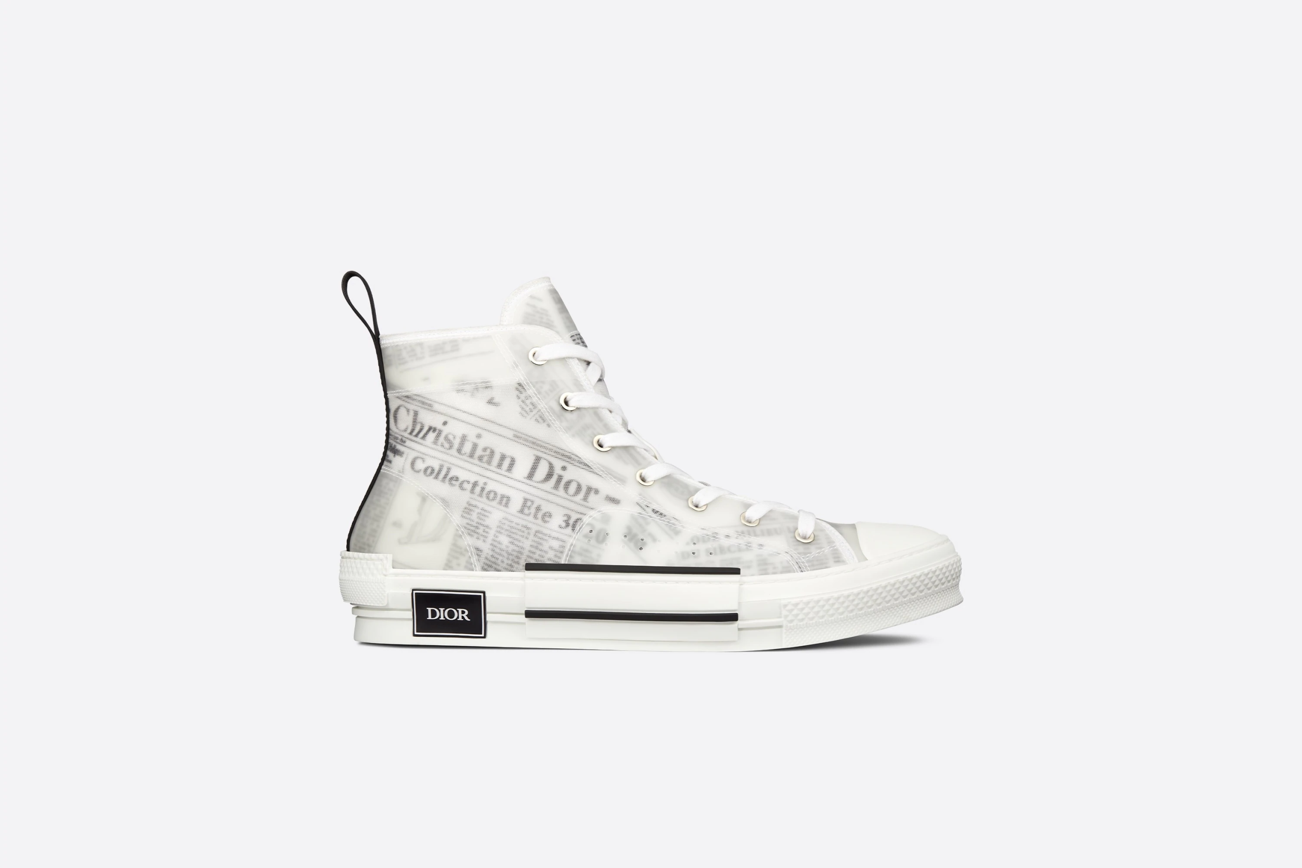 Dior B23 High-Top White Daniel Arsham Motif Canvas - Image 1