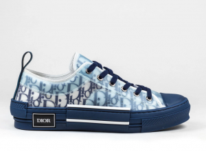 Dior B23 Low-Top Blue Oblique Canvas
