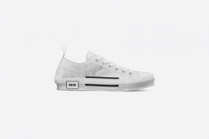 Dior B23 Low-Top White Oblique Technical Canvas