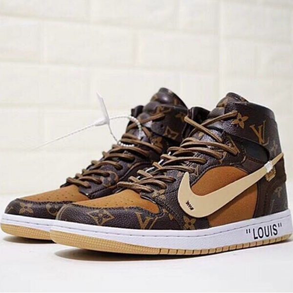 👁️ Sneaker Visionz 👁️ on X: LOUIS VUITTON LV Trainer x Jordan 1 High Off- White Chicago Customs 🔥  / X
