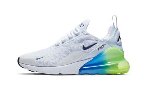 Nike Air Max 270 SE All-Over Print White Green Yellow