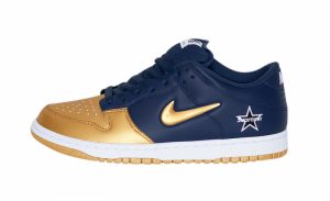 Nike SB Dunk Low Supreme Jewel Swoosh Gold