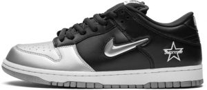Nike SB Dunk Low Supreme Jewel Swoosh Silver
