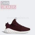 Adidas Tubular Doom Sock Primeknit Dark Burgundy - Image 2