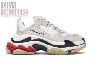 Balenciag Triple S White Red - Image 2