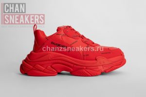 Balenciaga Triple S Allover Logo Red (W) - Image 2