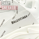 Balenciaga Triple S Allover Logo White - Image 2