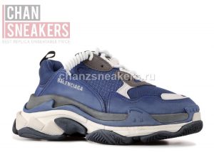 Balenciage Triple S Darker Blue - Image 2