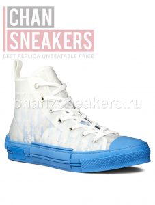 DIOR B23 High-Top Gradient Blue Oblique Canvas - Image 2