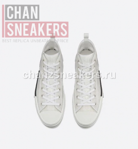 Dior B23 High-Top White Oblique Technical Canvas - Image 2
