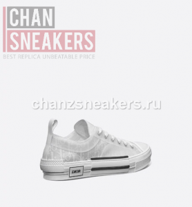 Dior B23 Low-Top White Oblique Technical Canvas - Image 2