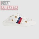 Gucci Ace Folded Heel Bees and Stars - Image 2