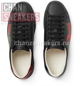 Gucci Ace Printed Interlocking G (Black) - Image 2