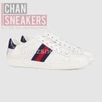 Gucci Ace White Leather (Blue Heel) - Image 2