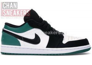 Jordan 1 Low White Black Mystic Green - Image 2