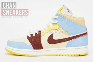 Jordan 1 Mid SE Fearless Maison Chateau Rouge - Image 2